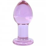 Crystal Premium Glass - Medium Plug - Clear to Purple Sex Toy Crystal Premium Glass - Medium Plug - Clear to Purple Sex Toy