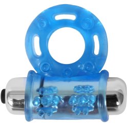 Stay Hard: Vibrating Bull Ring - Blue sex toy Stay Hard: Vibrating Bull Ring - Blue image