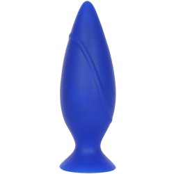 Corked: Silicone Anal Plug - Small - Blue Image